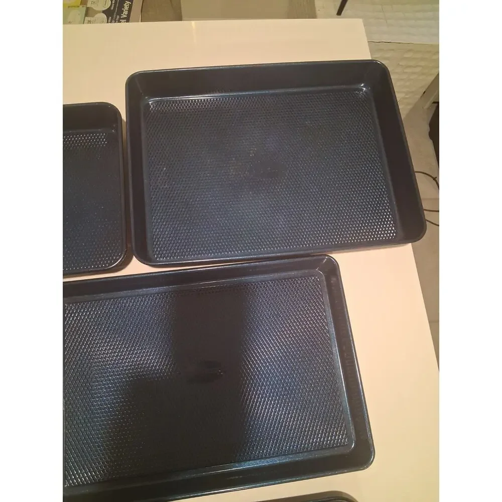 4pc Hampton Blue Nonstick Bakeware Set Muffin Pan Baking Sheets - New No Box